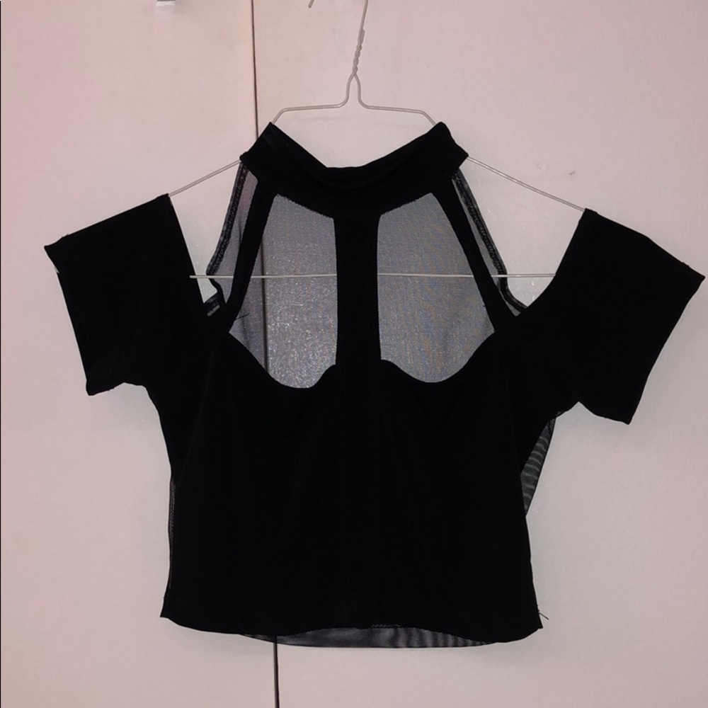 Mesh Caged Crop Top